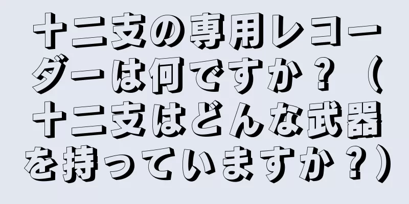 十二支の専用レコーダーは何ですか？（十二支はどんな武器を持っていますか？）