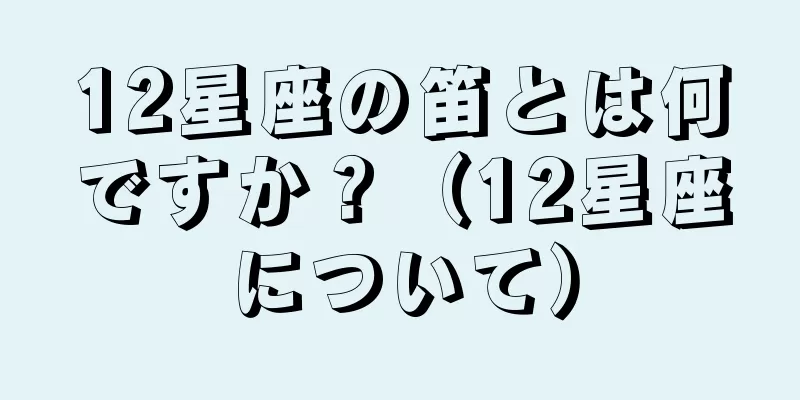 12星座の笛とは何ですか？（12星座について）