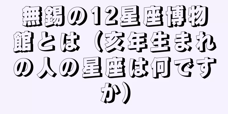 無錫の12星座博物館とは（亥年生まれの人の星座は何ですか）