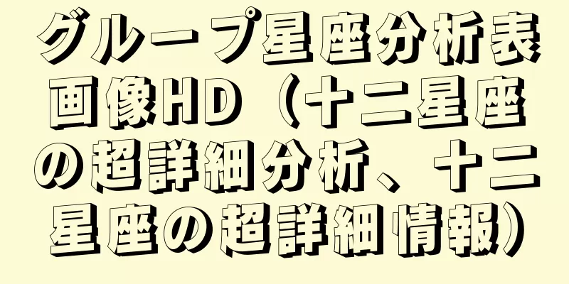 グループ星座分析表画像HD（十二星座の超詳細分析、十二星座の超詳細情報）