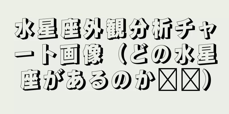 水星座外観分析チャート画像（どの水星座があるのか​​）