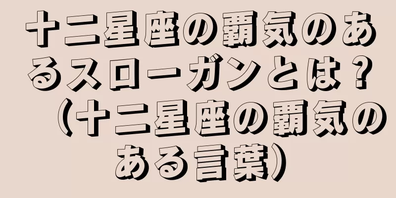 十二星座の覇気のあるスローガンとは？（十二星座の覇気のある言葉）