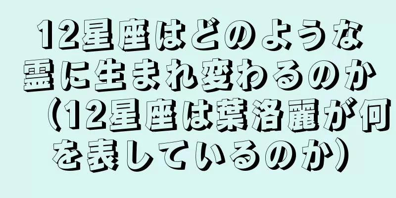 12星座はどのような霊に生まれ変わるのか（12星座は葉洛麗が何を表しているのか）