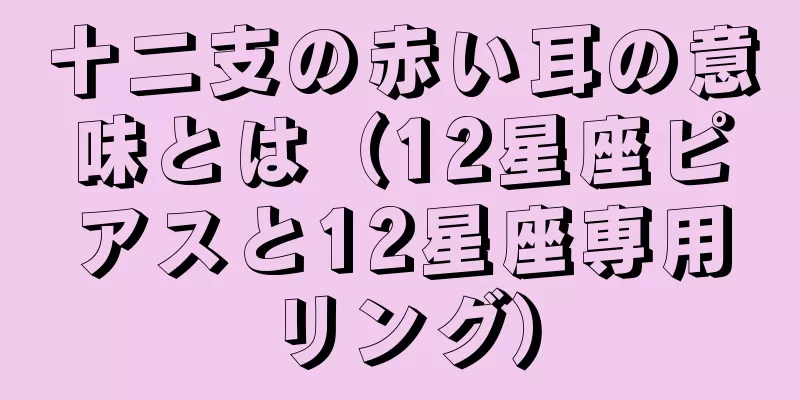 十二支の赤い耳の意味とは（12星座ピアスと12星座専用リング）
