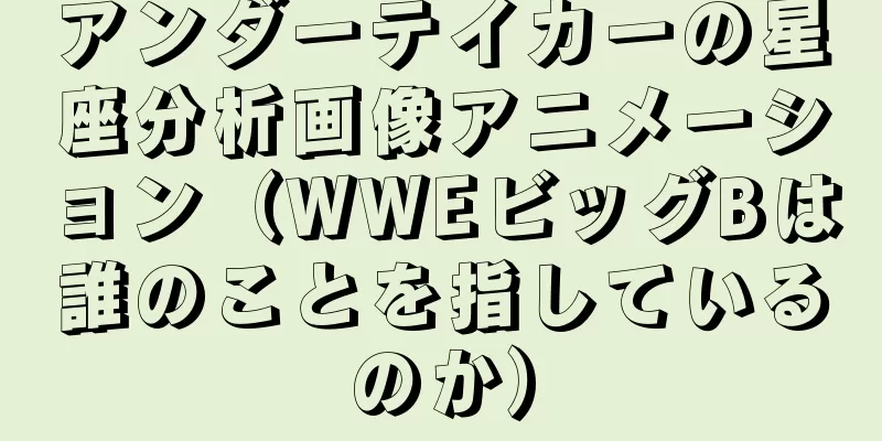 アンダーテイカーの星座分析画像アニメーション（WWEビッグBは誰のことを指しているのか）