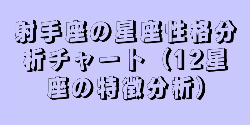 射手座の星座性格分析チャート（12星座の特徴分析）