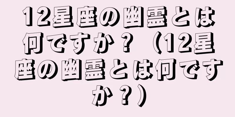 12星座の幽霊とは何ですか？（12星座の幽霊とは何ですか？）