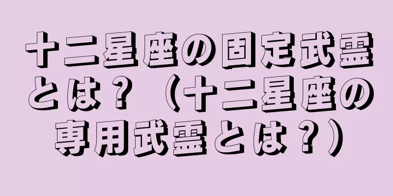 十二星座の固定武霊とは？（十二星座の専用武霊とは？）