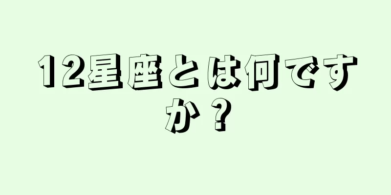 12星座とは何ですか？
