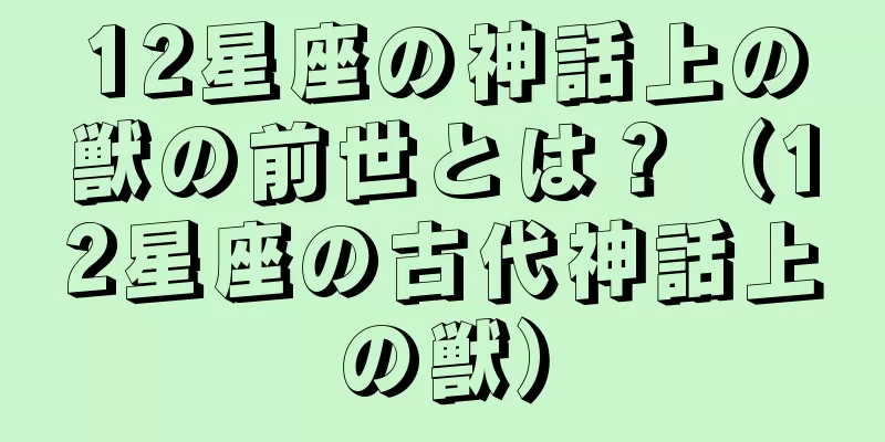 12星座の神話上の獣の前世とは？（12星座の古代神話上の獣）