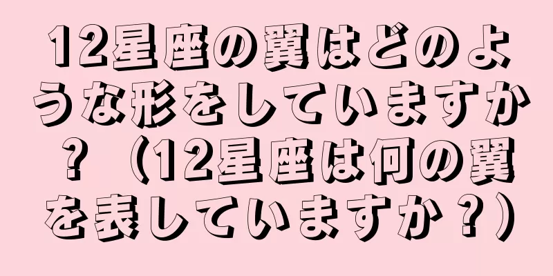 12星座の翼はどのような形をしていますか？（12星座は何の翼を表していますか？）