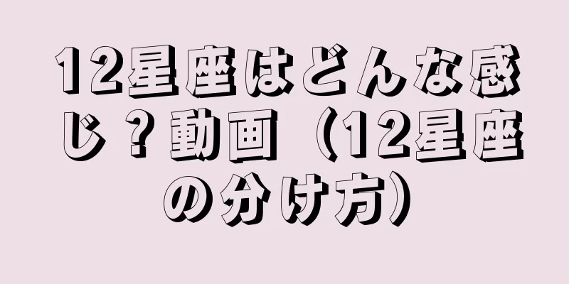 12星座はどんな感じ？動画（12星座の分け方）