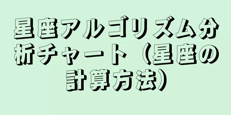 星座アルゴリズム分析チャート（星座の計算方法）