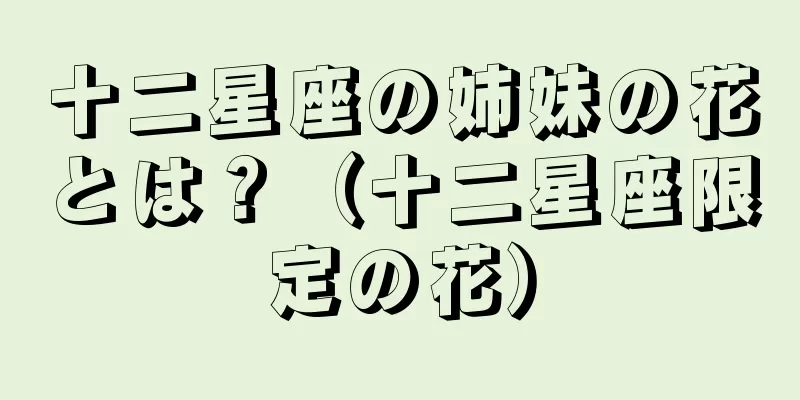 十二星座の姉妹の花とは？（十二星座限定の花）