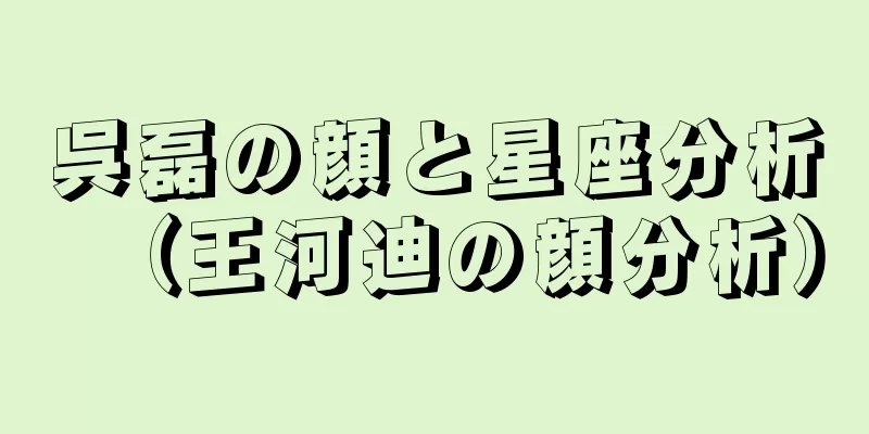 呉磊の顔と星座分析（王河迪の顔分析）