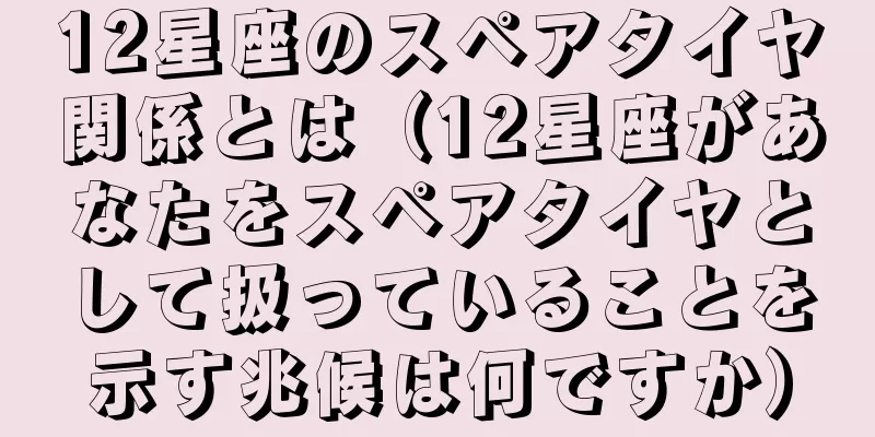12星座のスペアタイヤ関係とは（12星座があなたをスペアタイヤとして扱っていることを示す兆候は何ですか）