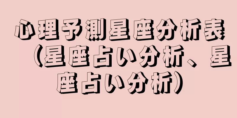 心理予測星座分析表（星座占い分析、星座占い分析）