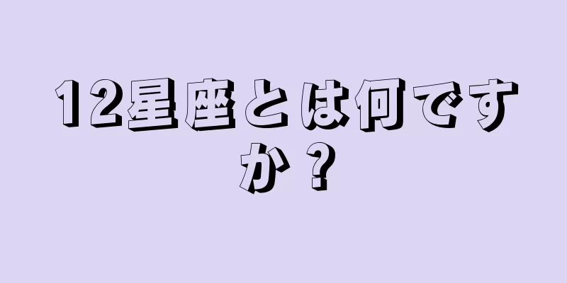 12星座とは何ですか？