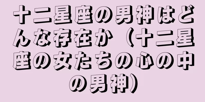 十二星座の男神はどんな存在か（十二星座の女たちの心の中の男神）