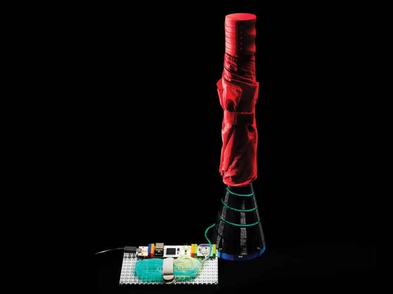 打造一款能抵禦雨水的傘架