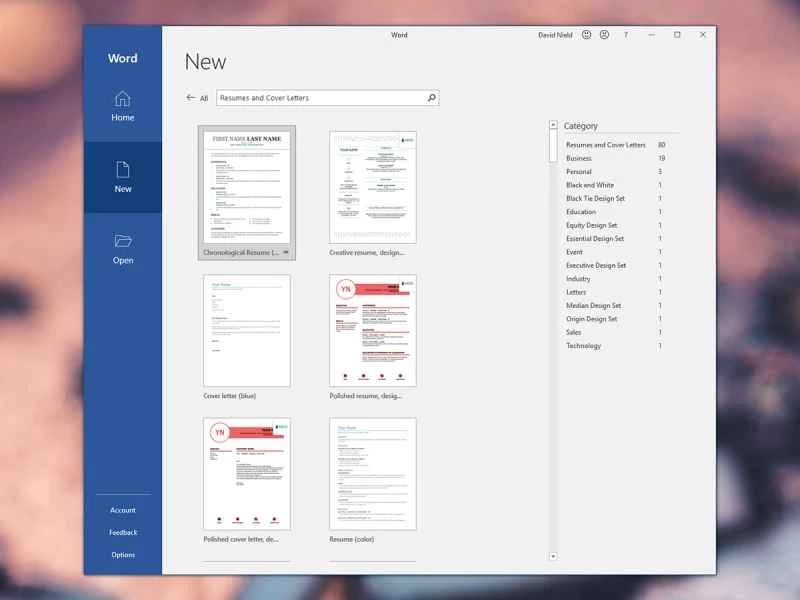 微軟 Word 簡歷產生器