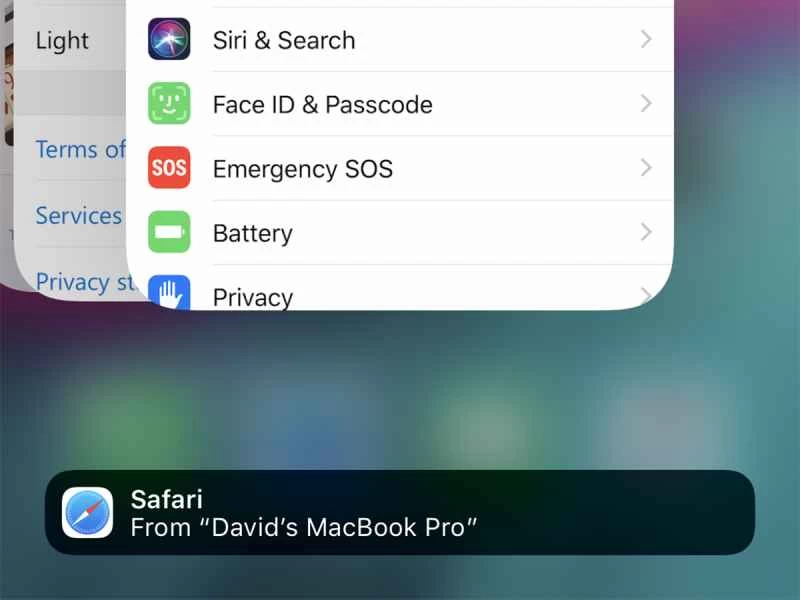 在 iOS 上使用「連續互通」功能。