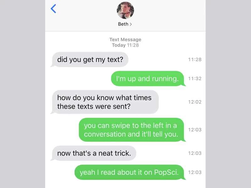 查看iOS資訊中的時間戳記。