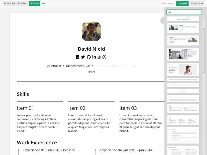 CakeResume簡歷產生器