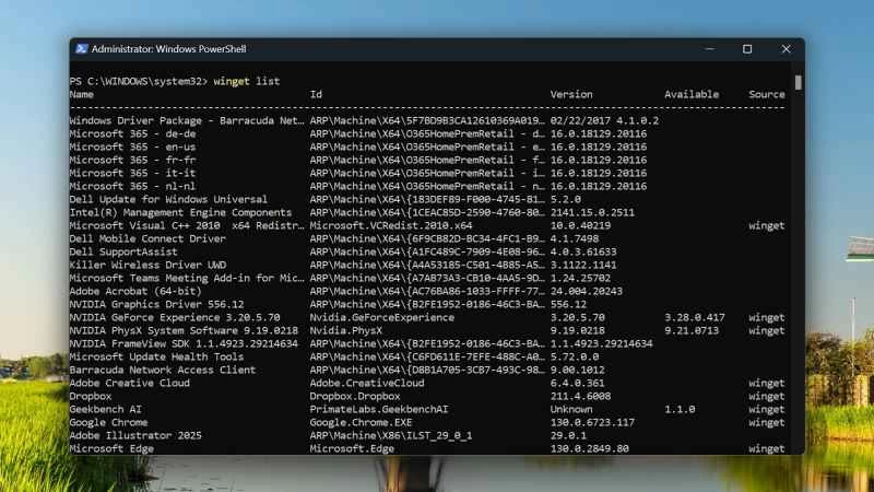Windows PowerShell 截圖