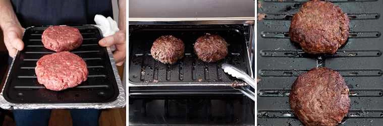 加熱肉類進行燒烤