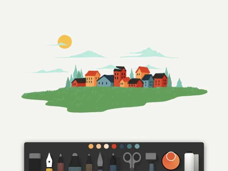 適用於 iPad Pro 的 Paper 應用。