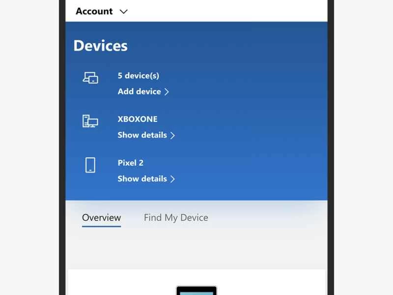 您的 Microsoft 帳戶安全性設定。