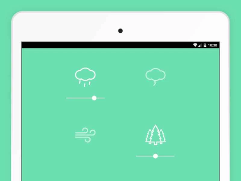 Noisli應用程式介面。