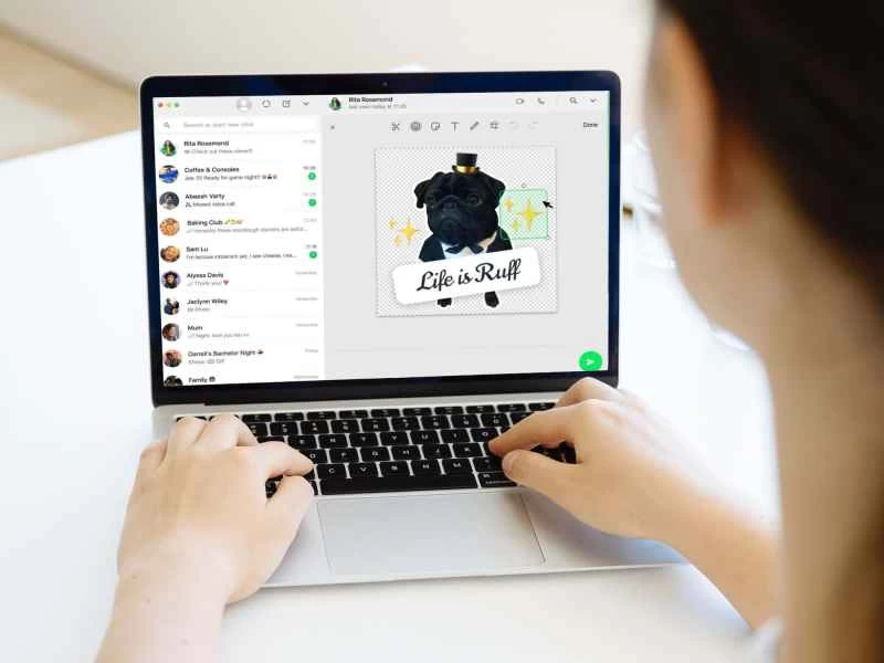 現在你可以在 WhatsApp 裡直接製作自己的貼圖了。