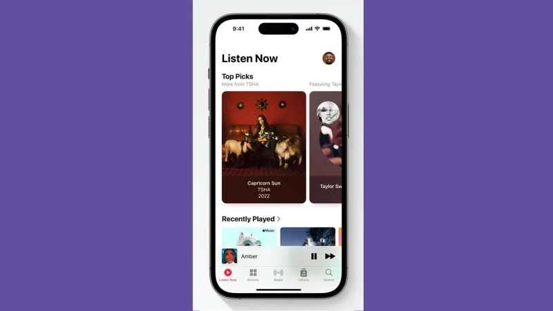 若要取消 iPhone 上的 Apple Music 訂閱，請點擊「立即收聽」。