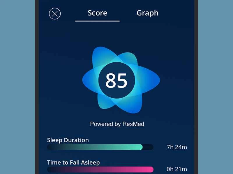 SleepScore 是一款適用於手機的睡眠追蹤應用程序，可顯示睡眠時間長度和其他睡眠指標。