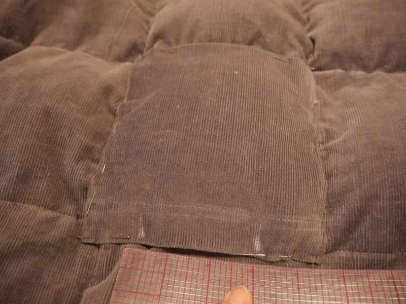 香薰袋別在毯子上