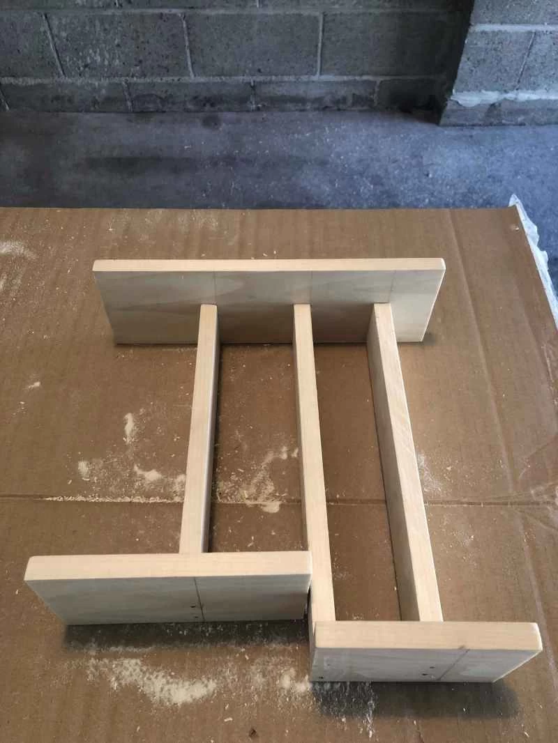 白楊木廚房抽屜收納架的主要結構