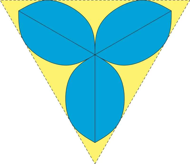 用三角形包裹球體