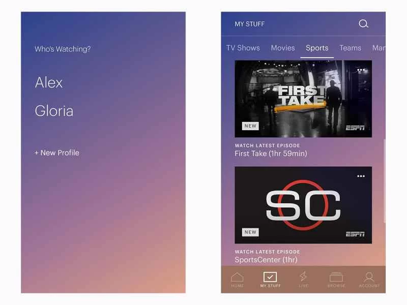 安卓版 Hulu 應用程式。