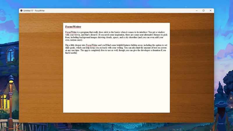 FocusWriter 的螢幕截圖