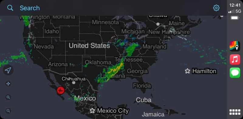 使用MyRadar，隨時隨地查看當前天氣狀況。