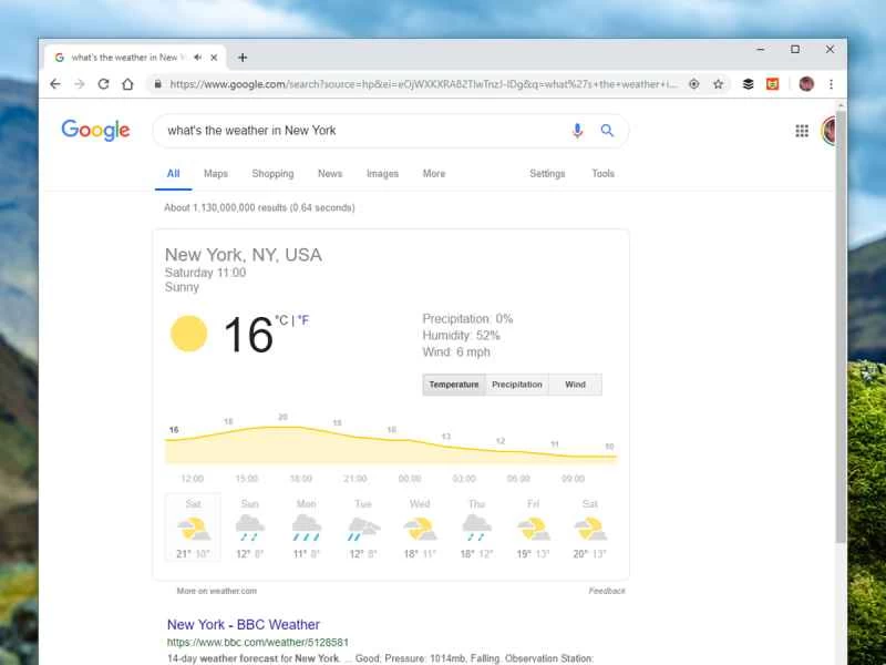 在網路上進行谷歌搜索