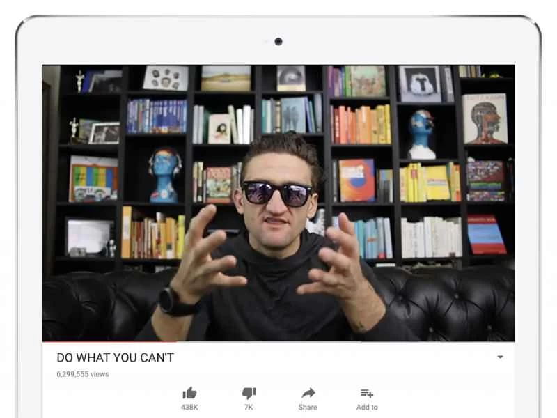 YouTube iPad Pro 應用程式。