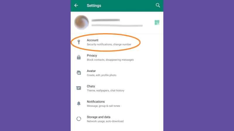 WhatsApp 主要設置