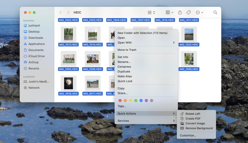 開啟影像的螢幕截圖