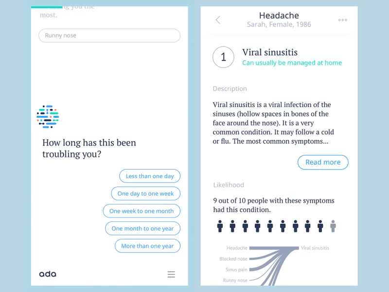 Ada應用程式的螢幕截圖
