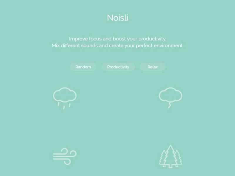 Noislii 應用介面。