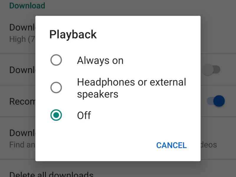 YouTube 應用程式截圖