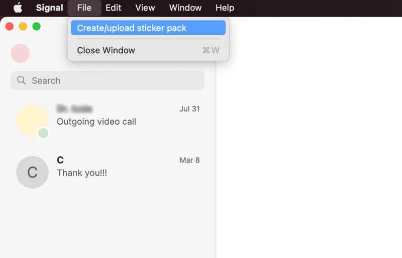 指示選單顯示如何建立新的貼紙包。